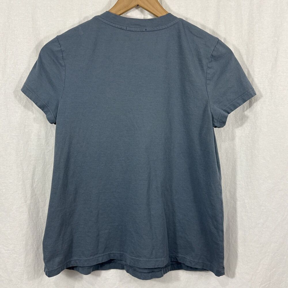 Standard James Perse Vintage Little Boy Tee Blue Noir Pigment Womens Sz M Casual - Picture 2 of 7